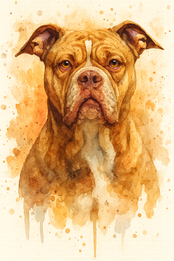 Illustrative Watercolor Pet Portrait