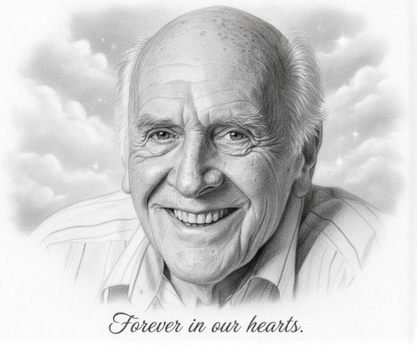 Ethereal Memorial Graphite Portrait